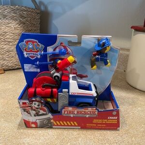 Paw Patrol Chase Fire Rescue Cruiser - Blue, Red & White l
